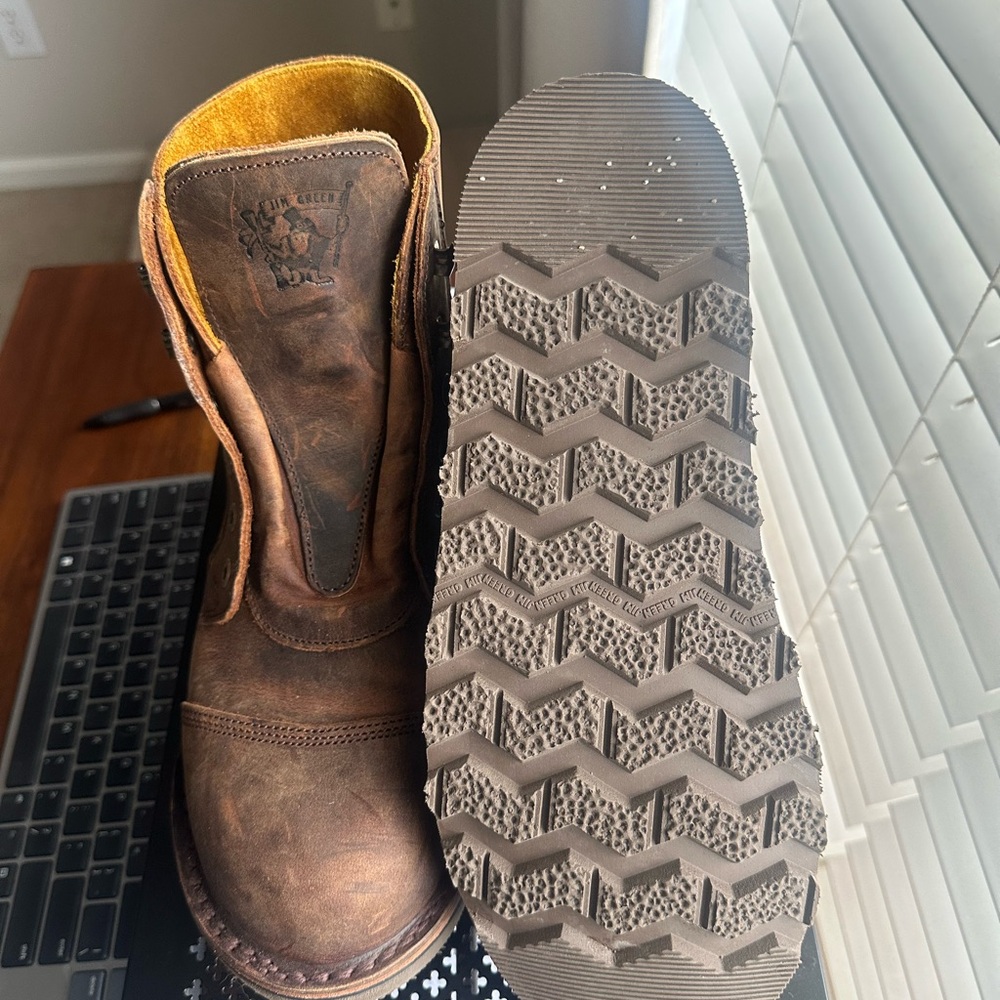Jim Green Numzaan Bronco Brown Tyre Wedge Boot - Picture 5 of 5